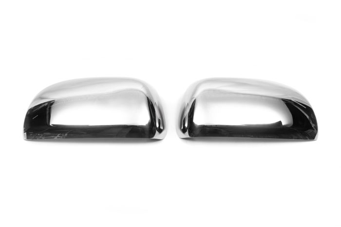 Накладки на зеркала (2 шт) OmsaLine - Итальянская нержавейка для Toyota Rav 4 2006-2013 гг