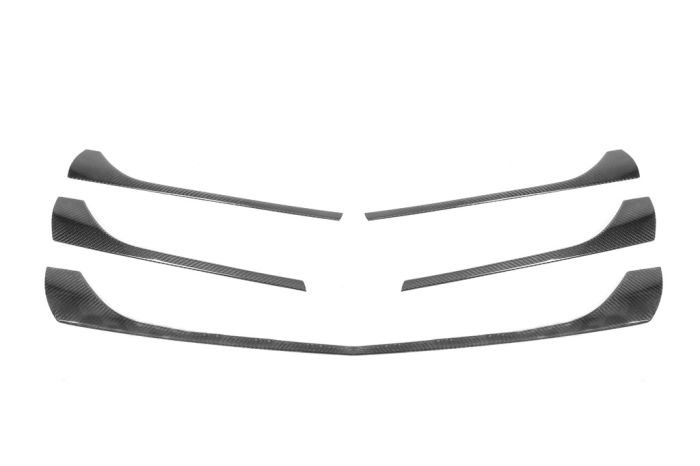 Накладки на решетку (6 шт, карбон) для Mercedes Vito / V W447 2014-2024 гг
