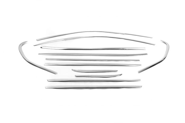 Полная окантовка стекол (нерж.) 12 шт. для BMW X1 E-84 2009-2015 гг