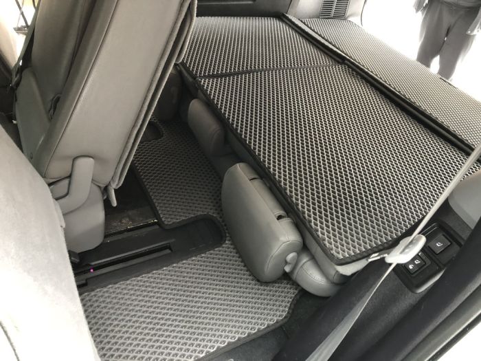 Коврики багажника (EVA, черные) для Toyota Sequoia