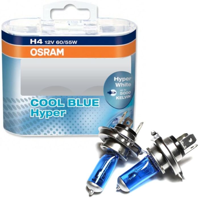 Лампа головного света Osram H4 60/55W Cool Blue Hyper 64193CBH