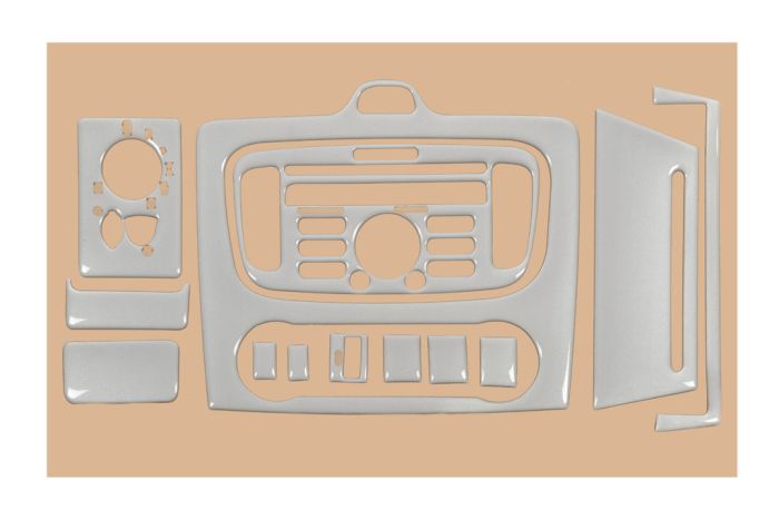 Декор на панель (12 деталей) Титан для Ford Focus II 2008-2011 гг