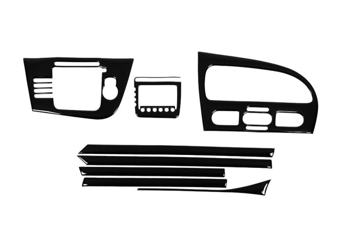 Накладки на панель (2005-2009) Черный для Seat Leon