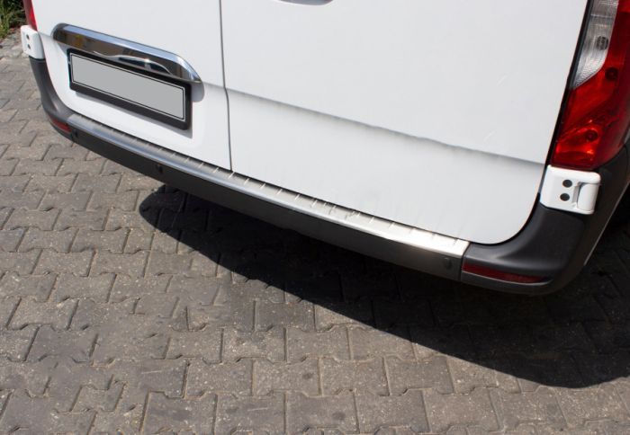 Накладки на задний бампер OmsaLine (нерж) для Mercedes Sprinter 2018-2024 гг