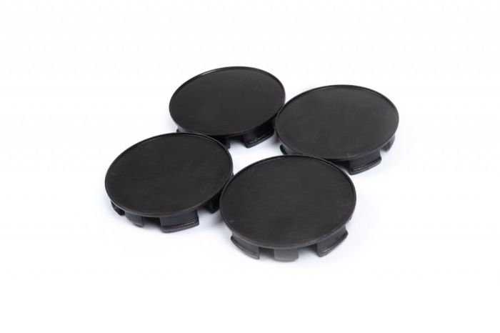 Колпачки в диски (4 шт, черные) 59/55 мм