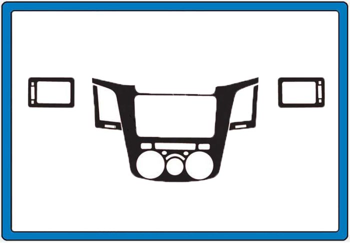 Накладки на панель Титан для Toyota Hilux 2006-2015 гг