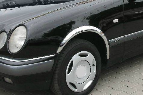 Накладки на арки (4 шт, нерж) для Mercedes E-сlass W210 1995-2002 гг