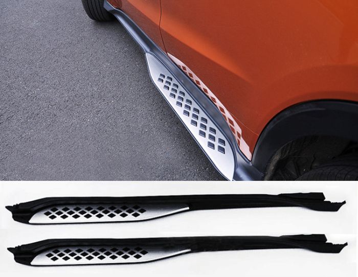 Боковые подножки тип-2B (2 шт) для Honda HR-V 2014-2021 гг