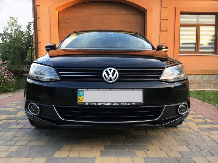Накладка на противотуманки (2 шт, нерж) OmsaLine - Итальянская нержавейка для Volkswagen Jetta 2011-2018 гг