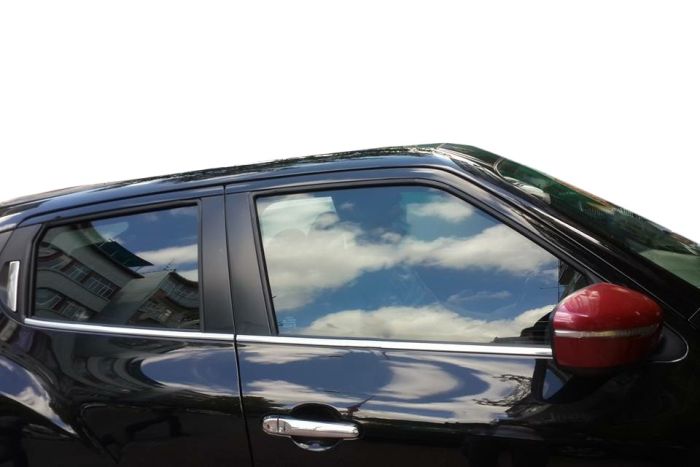 Окантовка стекол (4 шт, нерж) OmsaLine - Итальянская нержавейка для Nissan Juke 2010-2019 гг