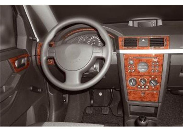 Накладки на панель Титан для Opel Meriva 2002-2010 гг