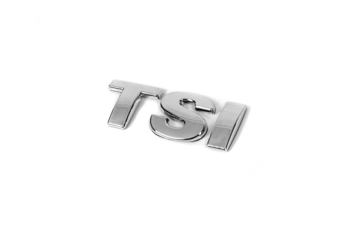 Надпись TSI (прямой шрифт) Все хром для Volkswagen Golf 6