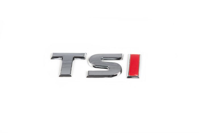 Надпись TSI (под оригинал) TS-хром, I-красная для Volkswagen Jetta 2011-2018 гг
