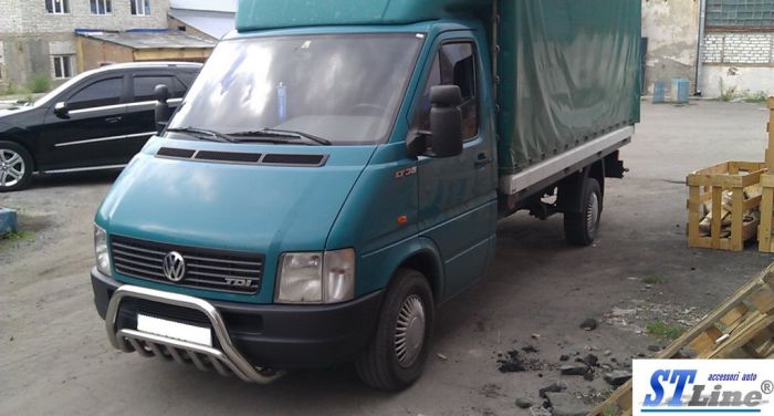 Кенгурятник WT002 (нерж) для Volkswagen LT 1998-2024 гг