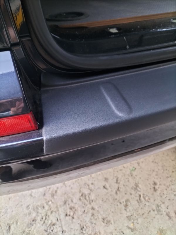 Накладка на задний бампер EuroCap (1 дверь, ABS) для Volkswagen T6 2015-2024,