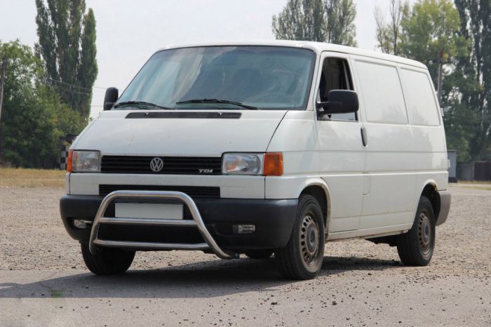 Кенгурятник WT022 (нерж) для Volkswagen T4 Transporter