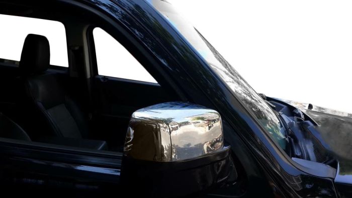 Накладки на зеркала (2 шт, нерж.) для Dodge Nitro 2007-2024 гг