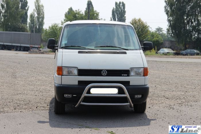 Кенгурятник WT022 (нерж) для Volkswagen T4 Transporter