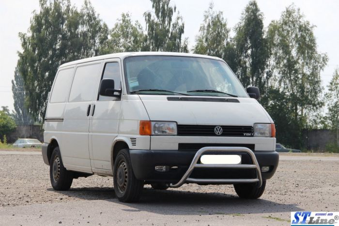 Кенгурятник WT022 (нерж) для Volkswagen T4 Caravelle/Multivan