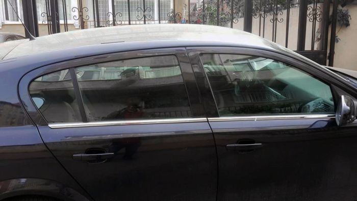 Наружняя окантовка стекол (нерж) Hatchback, OmsaLine - Итальянская нержавейка для Opel Astra H 2004-2013 гг