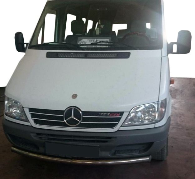 Передний ус ST008 (нерж.) для Mercedes Sprinter 1995-2006 гг