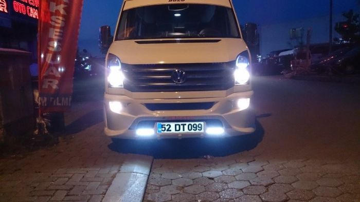 Передний бампер 2012-2024 (Sport-3, под покраску) для Volkswagen Crafter