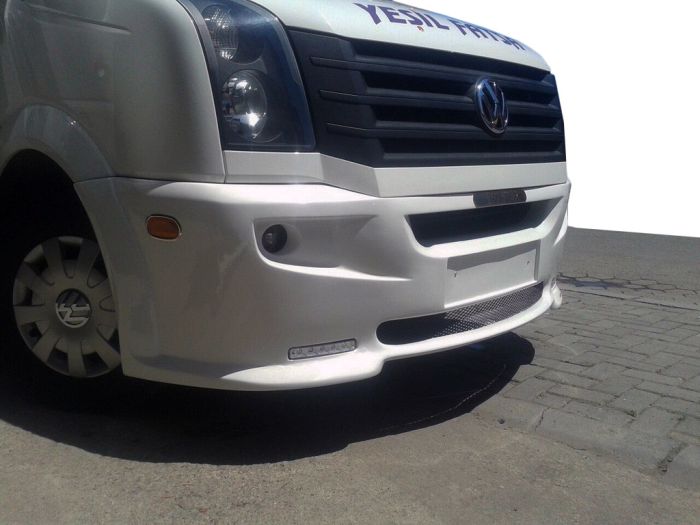 Передний бампер 2012-2024 (LED, под покраску) для Volkswagen Crafter