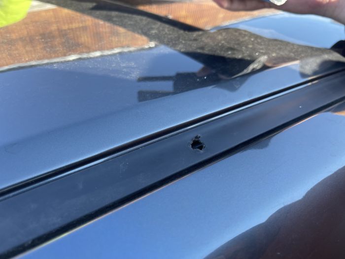 Поперечный багажник в штатные места (2 шт, алюминий) Серый для Mazda CX-5 2017-2024 гг