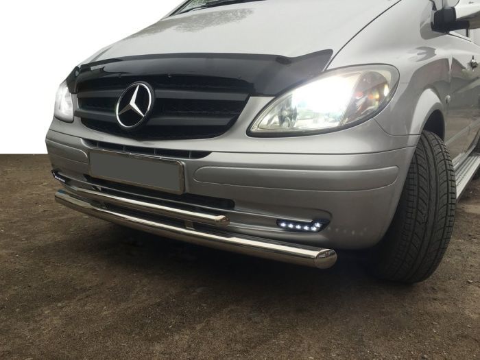 Губа нижняя ST014 (нерж) 2010-2015, 70 -2024 48 мм для Mercedes Vito W639