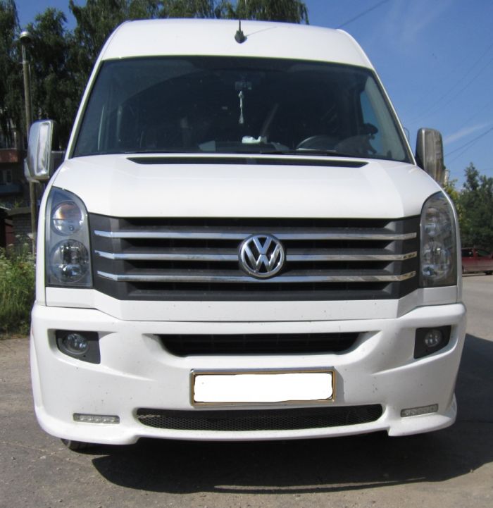 Передний бампер 2012-2024 (LED, под покраску) для Volkswagen Crafter