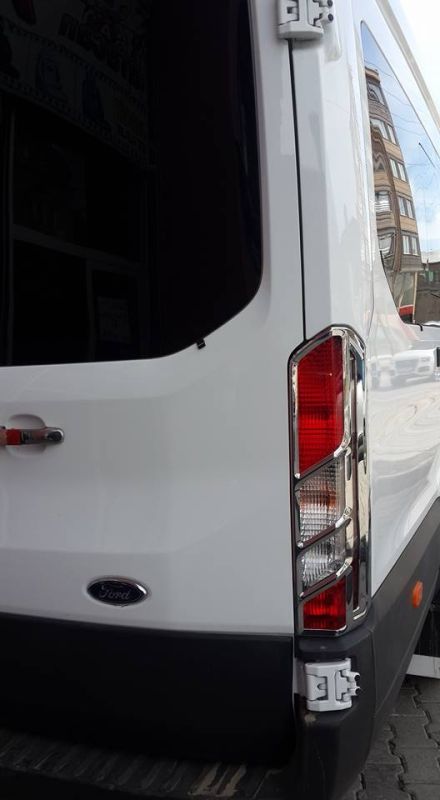 Накладки на стопы (2 шт, пласт) для Ford Transit 2014-2024 гг