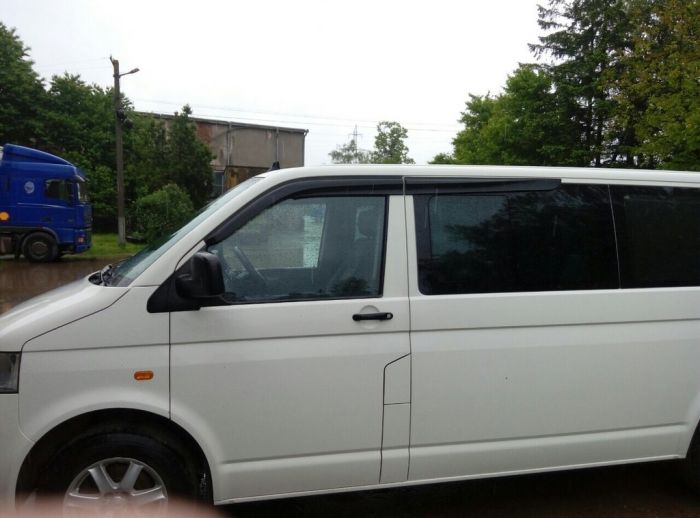 Ветровики (4 шт, Sunplex Sport) для Volkswagen T5 Transporter 2003-2010 гг