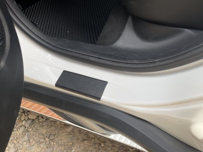 Накладки на пороги ABS (4шт, пластик) Глянцевые для Honda M-NV