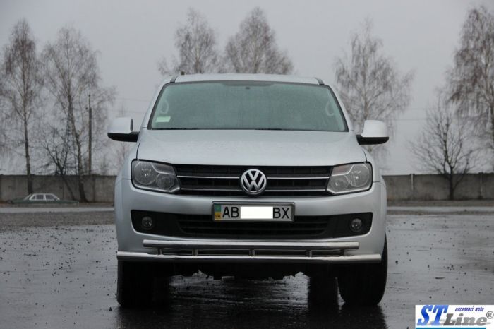 Передняя защита ST018-2 (нерж) для Volkswagen Amarok 2010-2022 гг