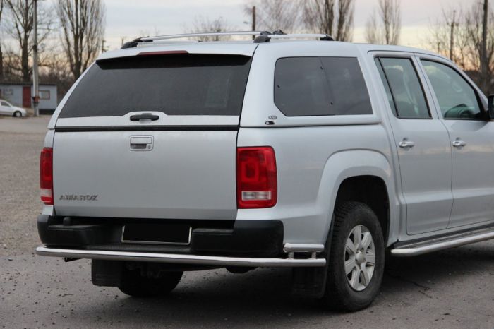 Задняя защита AK005-2 (2 шт, нерж) для Volkswagen Amarok 2010-2022 гг