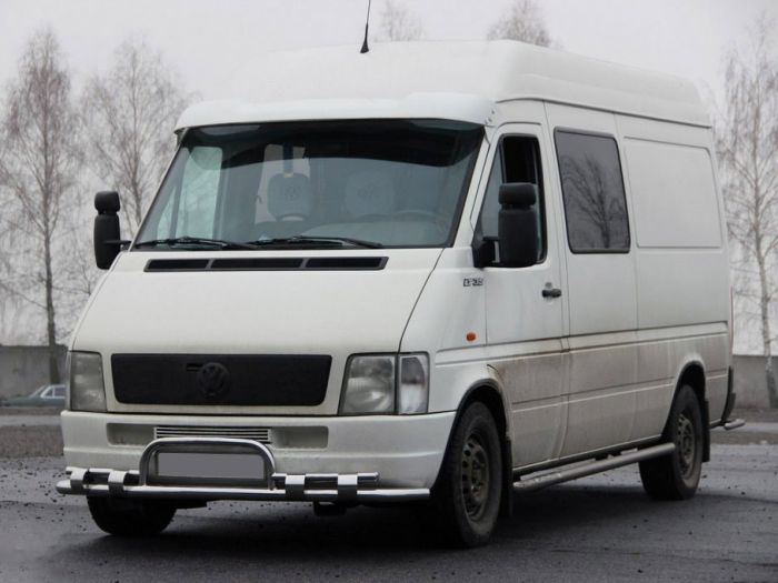 Передняя защита ST020 (нерж) для Volkswagen LT 1998-2024 гг