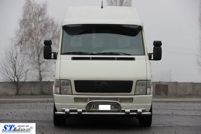 Передняя защита ST020 (нерж) для Volkswagen LT 1998-2024 гг