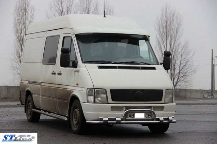 Передняя защита ST020 (нерж) для Volkswagen LT 1998-2024 гг