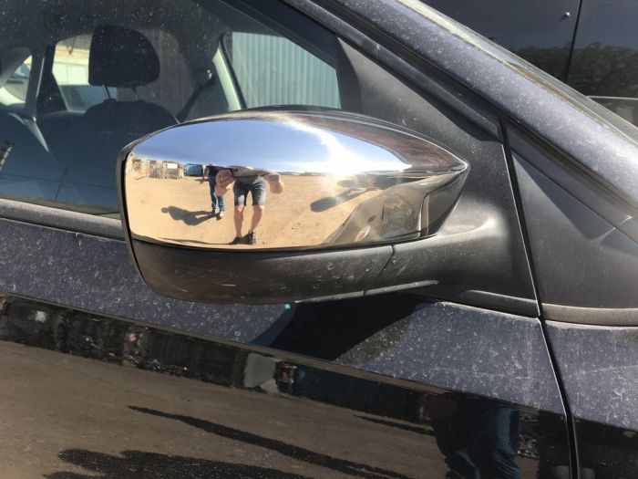 Накладки на зеркала Sedan (2 шт, нерж) для Volkswagen Polo 2010-2017 гг