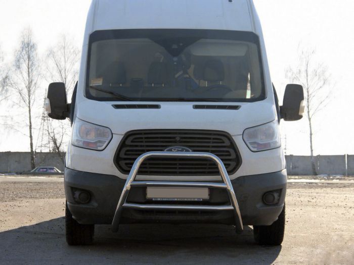 Кенгурятник WT022 (нерж.) для Ford Transit 2014-2024 гг