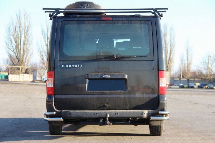 Задние уголки AK003-Double (нерж.) для Ford Transit 2000-2014 гг