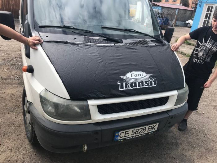 Чехол капота (2000-2006, кожазаменитель) для Ford Transit