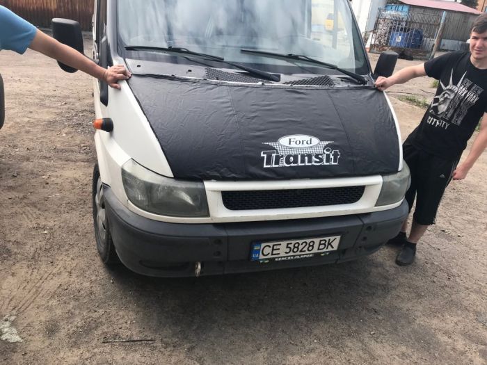 Чехол капота (2000-2006, кожазаменитель) для Ford Transit