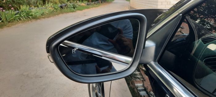 Накладки на зеркала BMW-style (2 шт, для EU) для Volkswagen Passat B7 2012-2015 гг