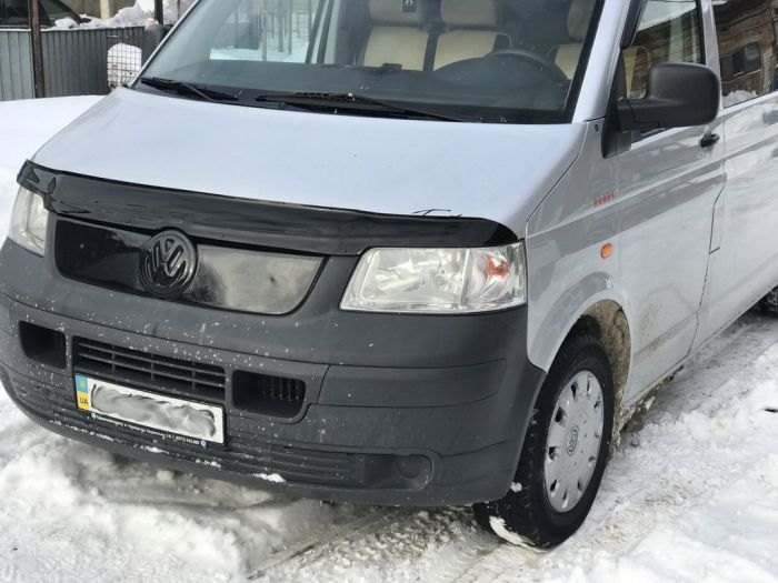 Зимняя верхняя накладка на решетку Матовая для Volkswagen T5 Transporter 2003-2010 гг