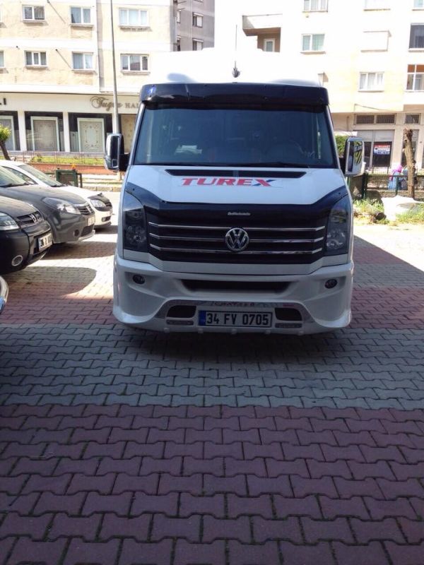 Передний бампер 2012-2024 (Sport-3, под покраску) для Volkswagen Crafter