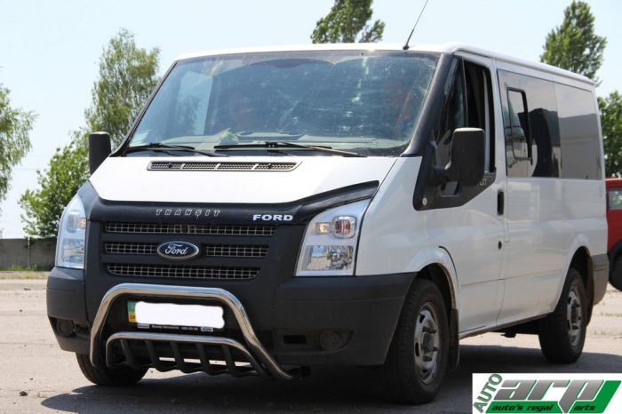 Кенгурятник WT002 (2006-2014, нерж.) для Ford Transit