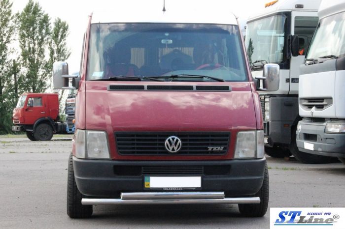 Передняя защита ST014 (нерж) для Volkswagen LT 1998-2024 гг