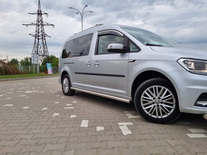 Ветровики с хромом (2 шт, Niken) для Volkswagen Caddy 2010-2015 гг