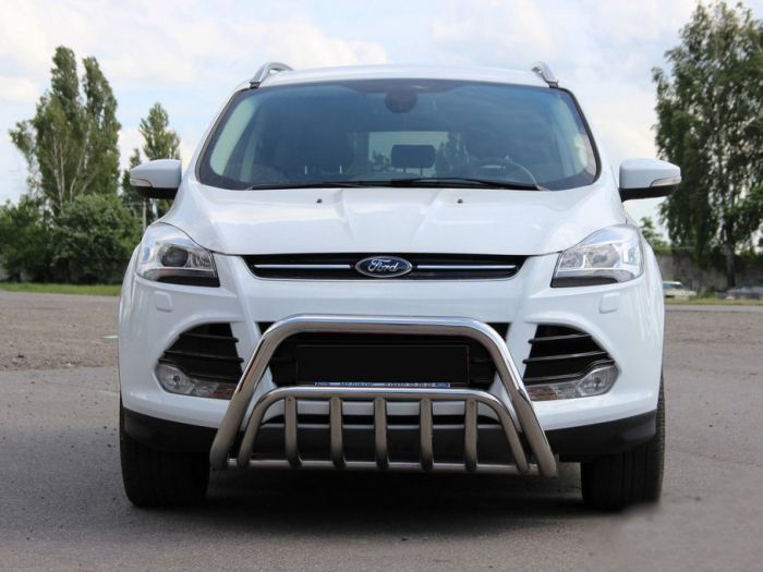 Кенгурятник WT002 (нерж.) для Ford Kuga/Escape 2013-2019 гг